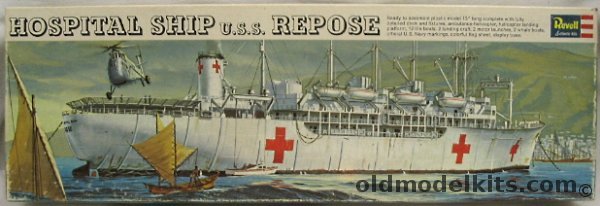 Revell 1/500 USS Repose Hospital Ship, H458-200 plastic model kit